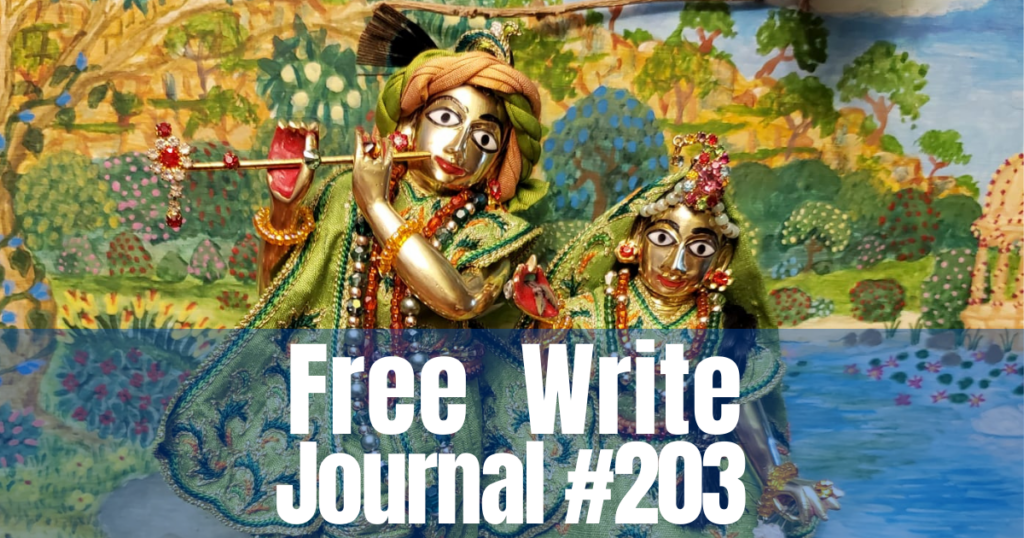 Satsvarupa Dasa Goswami Free Write Journal 203